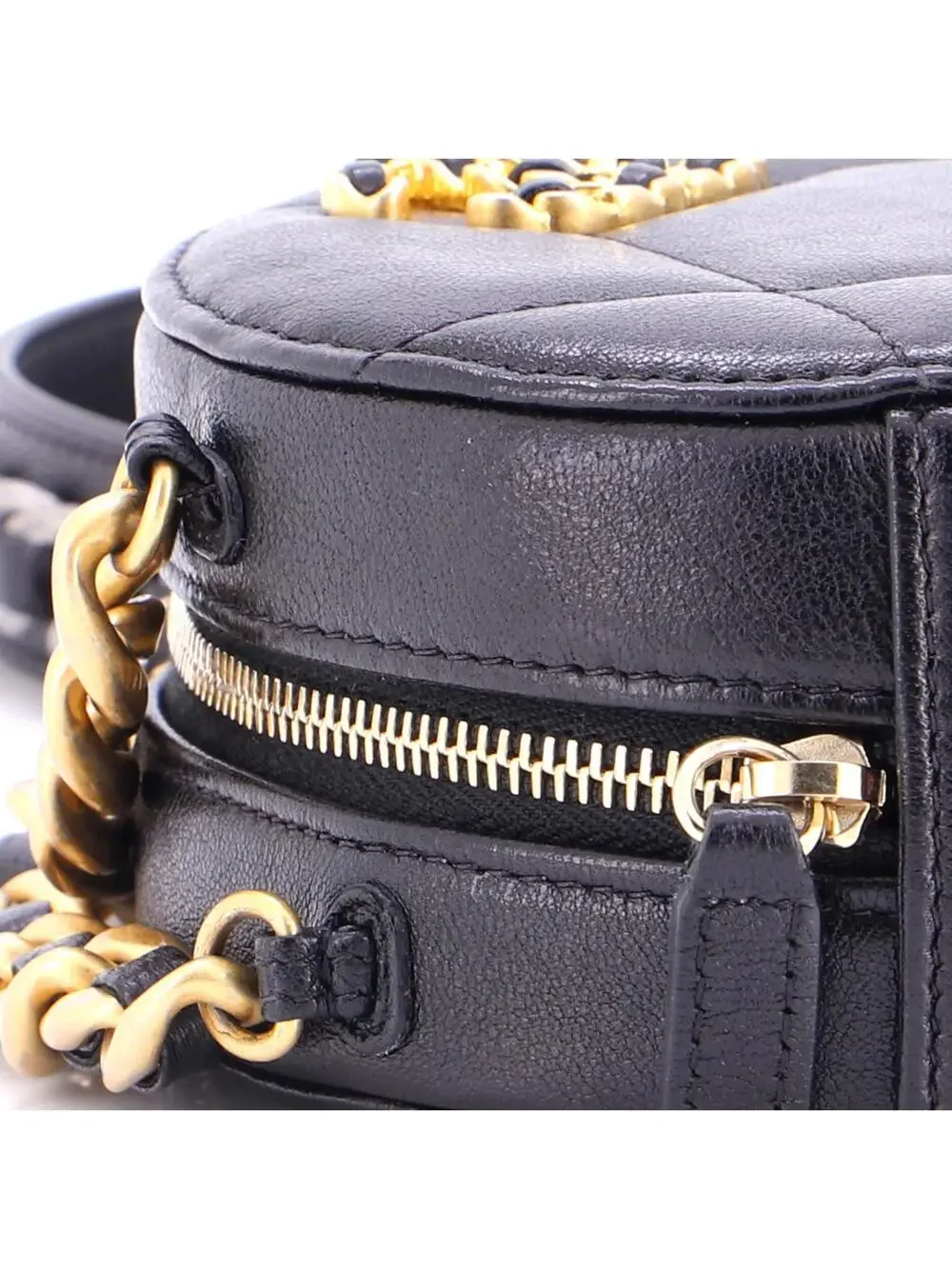 Chanel 19 Round Clutch With Chain #292083C26B